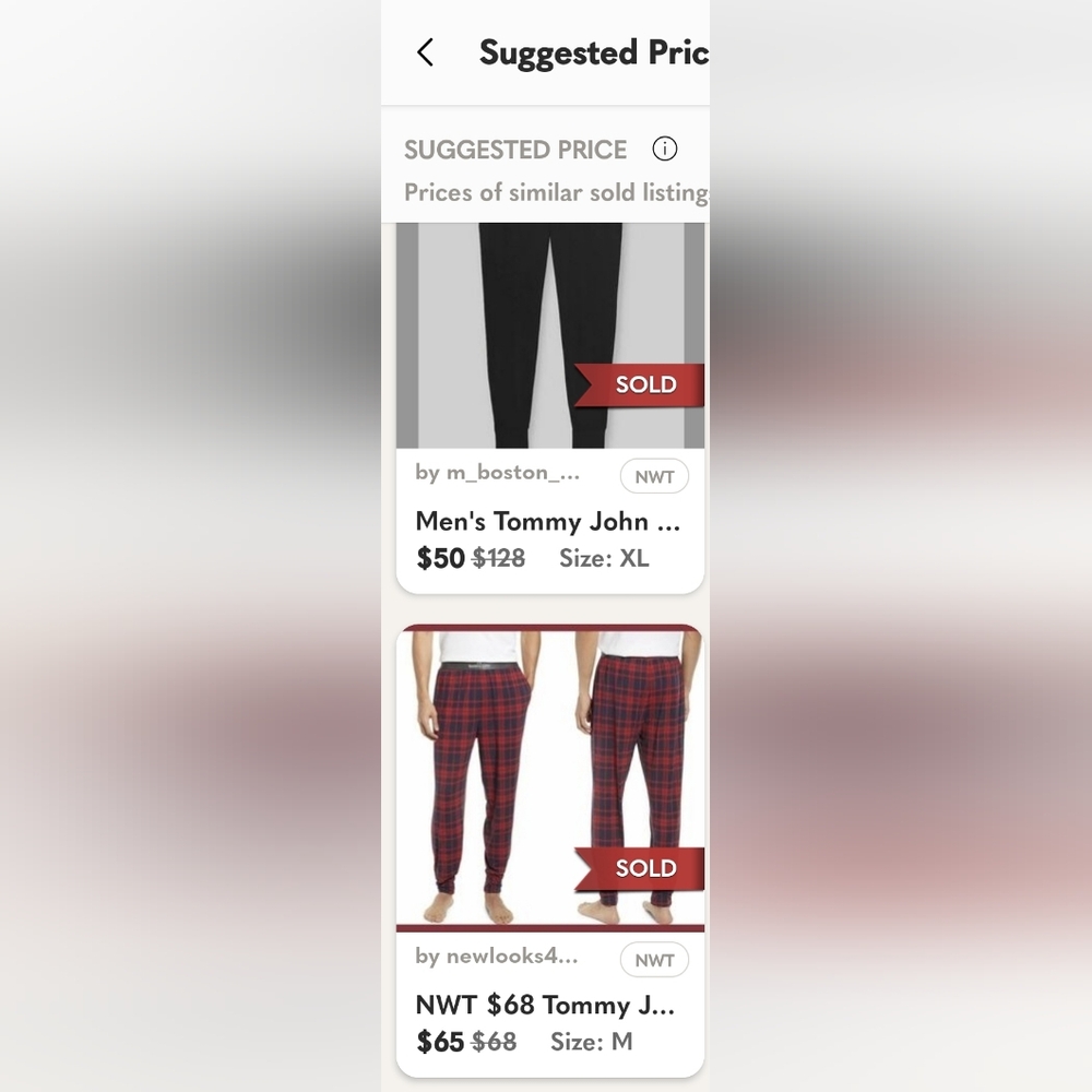 Tommy John Exquisite Maroon and black plaid Silk pajama bottoms.